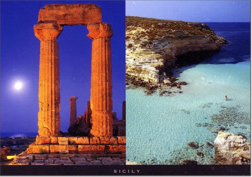 Cartolina sicilia postcard - cartolina,